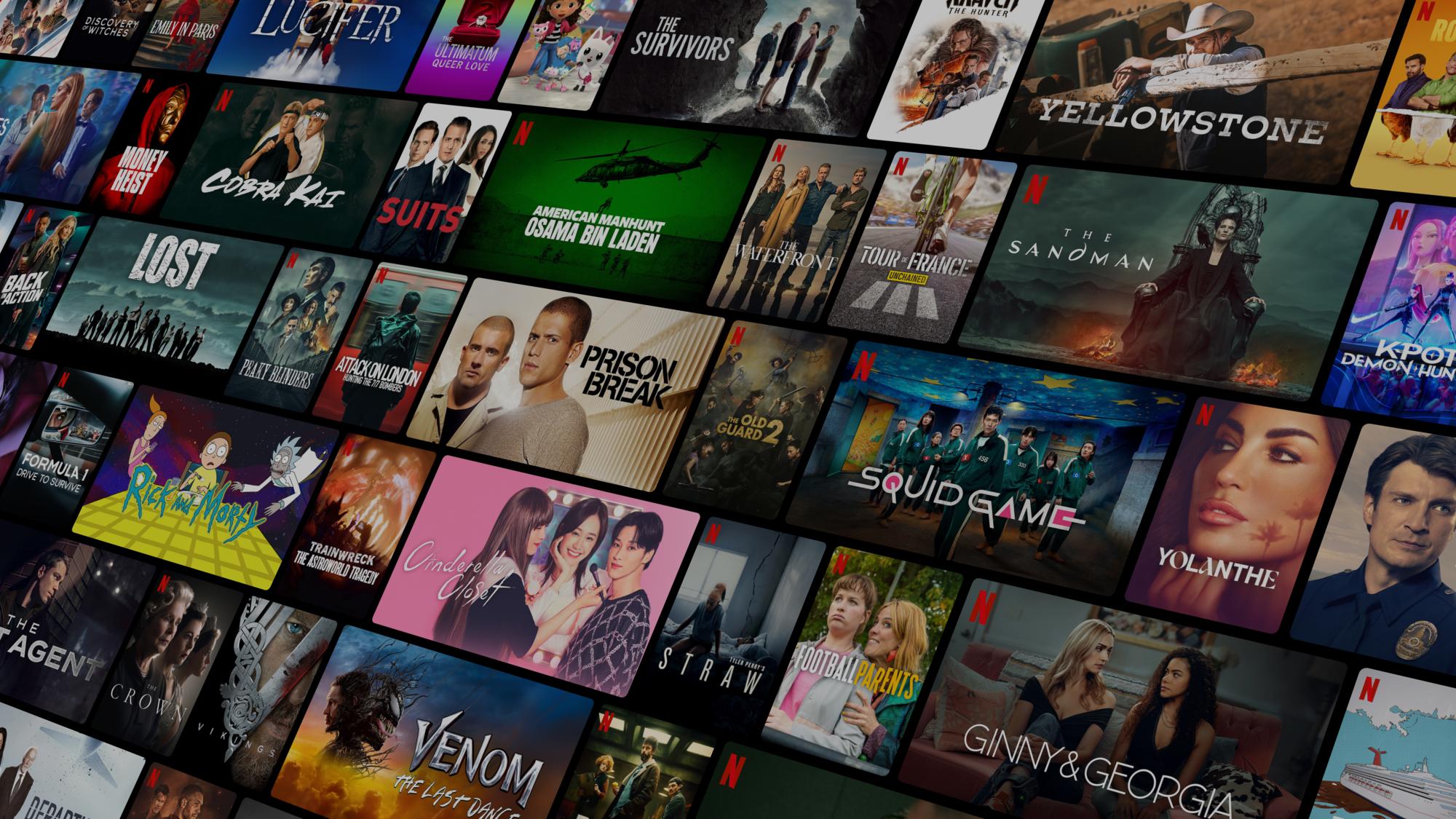 Netflix background collage